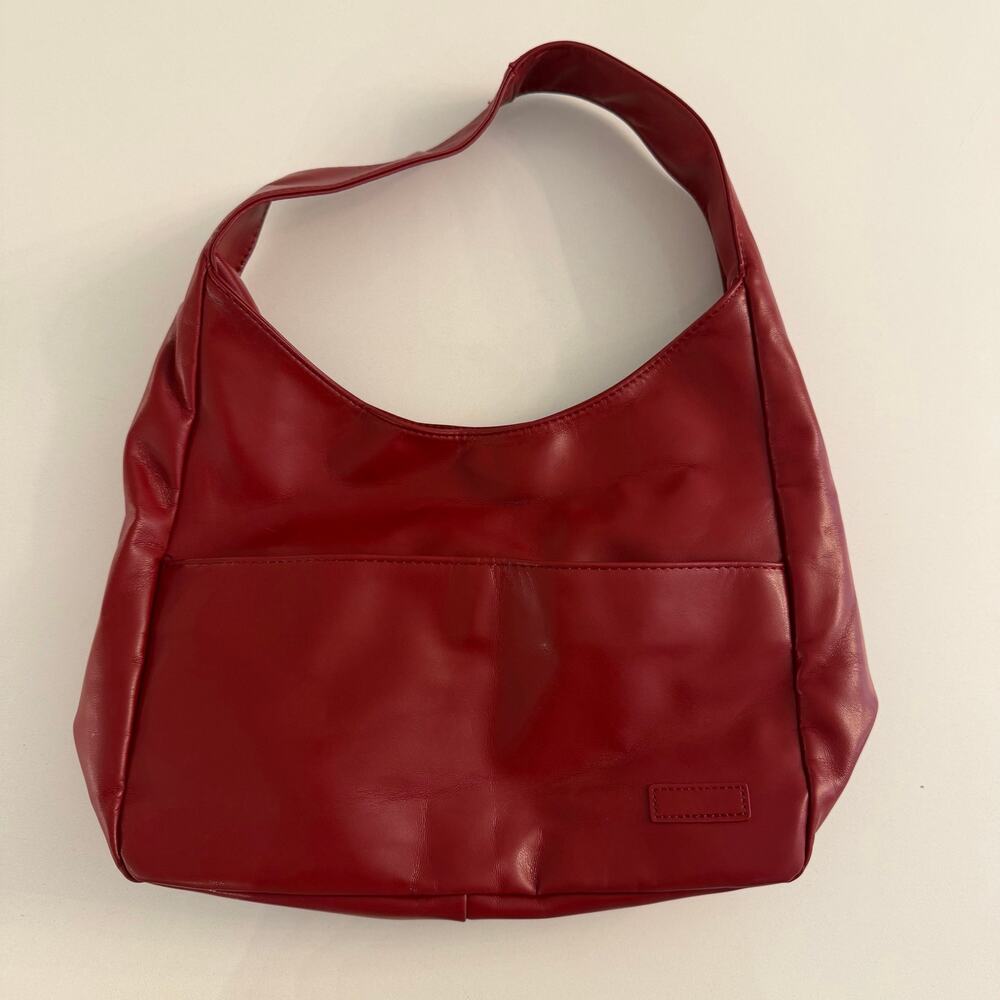 Women’s Red Slouchy Hobo Shoulder Bag